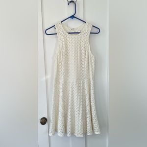 Cream Laced Dress